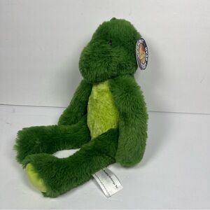 VERMONT TEDDY BEAR Plush SOFT Stuffed Animal 15" BUDDY Green DINOSAUR NWT